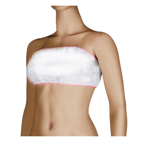 20 Reggiseno a fascia monouso in morbida viscosa bordini colorati 20 Reggiseno a fascia monouso in morbida viscosa bordini colorati